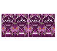 Pukka | Thé aux fruits bio « Sureau & Echinacea » | Sureau, Echinacea, Graines d'anis et Gingembre | Pour des moments forts au quotidien | Lot de 4 | 80 sachets de thé