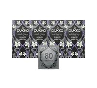 Pukka, Thé Noir, Earl Grey Bio, Vitalité, 100% des Ingrédients Issus du Commerce Equitable, 4x20 Sachets, 80 Sachets