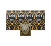 Pukka , Thé Noir , English Breakfast , Vitalité , 100% des Ingrédients Issus du Commerce Equitable , 4x20 Sachets , 80 Sachets