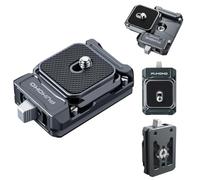 PUKOKO Kit Plaque de dégagement Rapide pour Appareil Photo, avec Plaques Équipées De Vis De 1/4'' 3/8'',Standard Arca Swiss, Compatible avec Les Stabilisateurs de Trépied