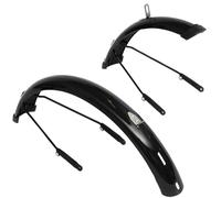 PUKY Ensemble de garde-boue pour vélo LS-PRO Black - Léger et robuste - Montage facile et protection contre les chutes - Protection contre les éclaboussures et sécurité
