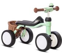 PUKY PUKYLINO Bundle Vert Pastel | Draisienne Bebe 1 an | Velo Bebe sans pédales | Draisienne evolutive avec poignées sécurité, siège Ergonomique & Roues silencieuses | Coque Antichoc | Jouet bébé