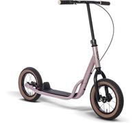 PUKY R07 L Trottinette légère pour enfant de 4 ans, avec pneus à air et frein en V, guidon réglable en hauteur et marchepied antidérapant, de grandes roues, rose nacré