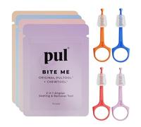 PUL Lot de 4 aligneurs réutilisables 2 en 1 pour sièges à mâcher et enlever - Compatible avec Invisalign, bretelles amovibles, retenues, plateaux - Outil facile à utiliser pour enlever et mâcher