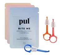 PUL Outil à mâcher et à retirer PUL 2 en 1 avec aligneur transparent | Chewie orthodontique + Remover Combo | Accessoire dentaire hygiénique, réutilisable et sans BPA pour Invisalign | Paquet de 3