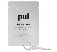 PUL Outil à mâcher et outil de retrait PUL 2 en 1 avec aligneur transparent - Blanc | Chewie orthodontique + Remover Combo | Accessoire dentaire hygiénique, réutilisable et sans BPA pour Invisalign