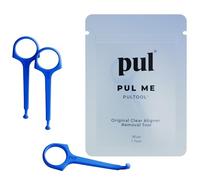PUL Outil de retrait d'aligneur PUL - Bleu | Crochet sûr et hygiénique pour Invisalign et dispositifs de retenue | Conception douce sans BPA pour un usage quotidien | Paquet de 3