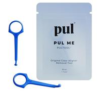PUL Outil de retrait d'aligneur PUL - Bleu | Crochet sûr et hygiénique pour Invisalign et dispositifs de retenue | Conception douce sans BPA pour un usage quotidien | Paquet de 2