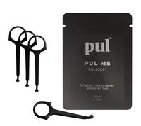 PUL Outil de retrait d'aligneur PUL - Noir | Crochet sûr et hygiénique pour Invisalign et dispositifs de retenue | Conception douce sans BPA pour un usage quotidien
