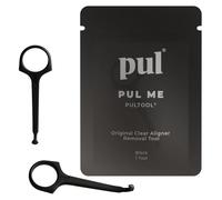 PUL Outil de retrait d'aligneur PUL - Noir | Crochet sûr et hygiénique pour Invisalign et dispositifs de retenue | Conception douce sans BPA pour un usage quotidien | Paquet de 2