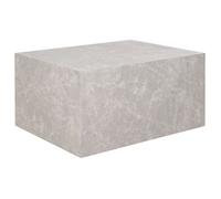 Lisa Design Table basse Pula Effet marbre 80 cm Beige