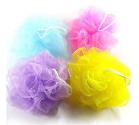 PULABO 10 Pcs Bain Douche Corps Bouffée Éponge Maille Boule Couleur Alimentaire Durable Et Utile haute qualité