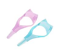 PULABO 3in1 mascara bouclier garde cils pinceau bigoudi guide applicateur peigne outil de maquillage couleur aléatoire rentable et durable Haute qualité Sécurité