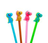 PULABO 4 pcs mignon dinosaure stylo gel école étudiant bureau écrit fournitures noir très pratique et populaire haute qualité