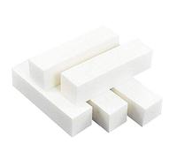 PULABO 5 Pcs Nail Art Care Buffer Buffing Block Files 4 Fichiers vernis à ongles polonais Art Pedicure Manucure Conseils White 9.5 * 2.5 * 2.5cm bloc de meulage à 4 côtés blanc 5 pièces Très pratique