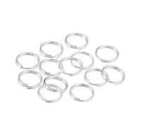 PULABO 50 pièces/Sac 4 5 6 8 10 12 mm Anneaux de Saut Ouverts Double Boucles Anneaux fendus connecteurs pour Bijoux à bricoler soi-même Faisant des résultats Accessoires créatif