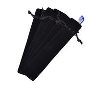PULABO 5pcs velvet stylo pochette crayon sac noir élégant et populaire haute qualité