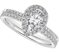 PULABO Bagues en zircone cubique pour Femme plaqué Argent Mode Goutte d'eau en Forme de Larme de Luxe bagues en Diamant de Mariage Proposition de fiançailles promesse Bandes de mariée Bijoux Cadeau é