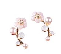 PULABO Boucles d'oreilles de décoration en Or avec des Fleurs de Marguerite et des Perles d'imitation créatives et utiles rentable