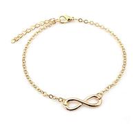 PULABO Bracelet Porte-Bonheur doré avec Bracelet réglable 22,5 cm Fabrication créative et exquise élégant