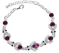 PULABO Bracelets en Cristal pour Femme Boho, réglable Unique Acrylique Couleur Pierres précieuses Mode Mignon Abeille Bracelet à Breloques Zircon cubique Lien Bracelet Filles Bijoux Cadeau pour Petit