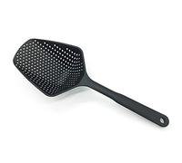 PULABO Passoire Spoon, grande écumoire de crépine résistante à la chaleur en plastique antiadhésive pour les aliments à frire, pâtes, spaghettis, nouilles noires créative et utile pratique