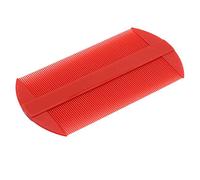 PULABO Peigne à dents étroites portable - Brosse plate pour éliminer les pellicules - Rouge - Utile et pratique - Économique