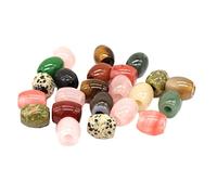 PULABO Pierres Semi-précieuses Naturelles Gros Trou Perles Perles entretoises en Vrac pour la Fabrication de Bijoux Collier Bracelet à bricoler soi-même Accessoires rentable