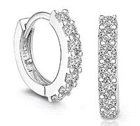 PULABO Strass Hoop Diamant Boucles d'oreille pour Les Femmes Pratique et Pratique élégant