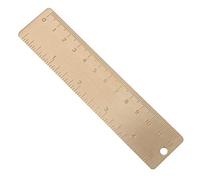 PULABO Vintage règle droite Mini-outil de mesure de la règle de cuivre pour Office Home School Use 1PCS 12CM pratique et pratique Pratique, Haute qualité
