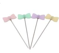 PULABO100 pièces épingles Droites Cravate tête de Fleur de Prunier épingles de Patchwork pour Couture Couture Couture, noud Papillon, comme Description Nice Design