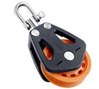 PULAGE VIOLET HAUTE CHARGE - Poulie creuse, bloc de poulie pour tête universelle | Accessoires de voile pour la croisière et la course, poulie de bateau durable pour une utilisation marine et des