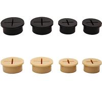 PuLAif Cache-Trou de Bureau, Passe-câble, 20 œillets de câble en Silicone Flexibles, Passe-Fils en Caoutchouc for Table, Bureau, Console TV et Cache-Trou de Meubles (Blanc, 25 mm)(Beige,20mm)