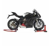 PuLaif Collection Décoration Son Et Lumière 1/6 Pour Ducati V4 SP2 Cadeau D'anniversaire Modèle De Moto Course En Alliage Moulé Sous Pression(Nero)