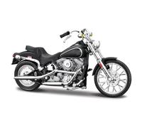 PuLaif Collection Modèle Réduit De Moto 1/18 Pour Harley Pour Davidson FXST Softail 1984, Véhicule Moulé Sous Pression, Cadeau D'anniversaire, Collection