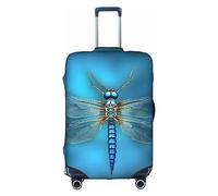 PULaif Cool Drum Sets Housse de protection pour boîte de voyage, housse de bagage de voyage, protection de valise pour 45,7 à 81,3 cm, housse de valise, Motif odonata bleu, M