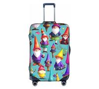 PULaif Cool Drum Sets Housse de protection pour boîte de voyage, housse de bagage de voyage, protection de valise pour 45,7 à 81,3 cm, housse de valise, Nains de jardin colorés, M