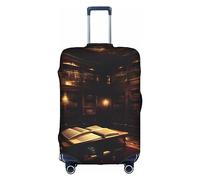 PULaif Cool Drum Sets Housse de protection pour boîte de voyage, housse de bagage de voyage, protection de valise pour 45,7 à 81,3 cm, housse de valise, Bibliothèque mystérieuse de la librairie, M