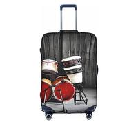 PULaif Cool Drum Sets Housse de protection pour boîte de voyage, housse de bagage de voyage, protection de valise pour 45,7 à 81,3 cm, housse de valise, Ensembles de batterie cool, XL
