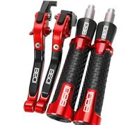 PuLaif Frein à Main Leviers De Frein Et d'embrayage Réglables pour Moto pour Ducati 1098 S pour Tricolor 1098 S pour Tricolor 2007 2008 Poignées De Guidon Multicolore(Rosso)