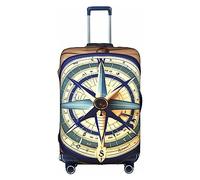 PULaif Housse de protection pour boîte de voyage d'été en forme de tournesol pour valise de 45,7 à 81,3 cm, Boussole maritime pour voilier, S