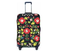 PULaif Housse de protection pour boîte de voyage en train de chemin de fer pour l'hiver, Noël, Noël, nuit de neige, housse de protection pour valise de 45,7 à 81,3 cm, housse de valise, Rose de style