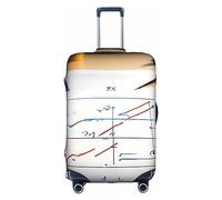 PULaif Housse de protection pour valise de voyage de 45,7 à 81,3 cm Motif coccinelle Rouge, Formule mathématique., S