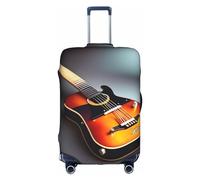 PULaif Housse de protection pour valise de voyage de 45,7 à 81,3 cm Motif coccinelle Rouge, Imprimé guitare musicale, S