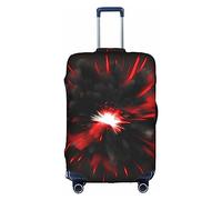 PULaif Housse de protection rétro avec drapeau du Canada - Housse de protection pour valise de 45,7 à 81,3 cm, Explosion Burst Rouge Noir, XL