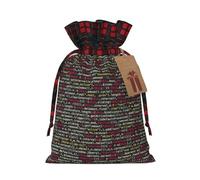 PULaif Programmeur Code de programmation Sacs cadeaux de Noël avec cordon de serrage, sacs de Noël de grande taille pour cadeaux de fête, sacs cadeaux de Noël, Code de programmation du programmateur,