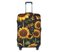PULaif Women in Ancient Egypt Housse de protection pour boîte de voyage, housse de valise pour 45,7 à 81,3 cm, housse de valise, Motif tournesol et papillons, M