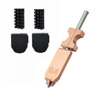 Pulchra Buse AD5X de 0,4 mm à extrémité chaude, kit de mise à niveau tout en métal à dégagement rapide Hotend pour imprimante 3D Flashforge AD5X avec 2 coques en silicone et 2 brosses à buse en