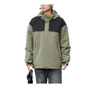 Pulcykp Veste d'alpinisme épaisse 2 en 1 pour homme - Manteau polaire pour l'automne et l'hiver - Chaud - Pour l'extérieur et le camping, Army En8, L