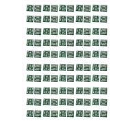 Puleuroy Kit de Convertisseur SOP8 vers DIP8, Comprenant 100 Pièces, avec Une Plaque de de Socket SMD vers Dip de 0,65 mm et 1,27 Mm. Compatible avec TSSOP8/SSOP8.